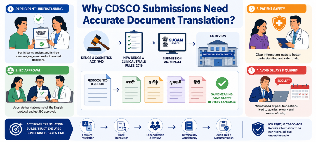 Clinical Trial Translation for CDSCO: A B2B Guide